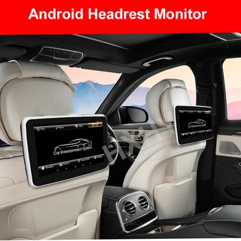 10.1 Palcový Android 9.0 2+16GB opierky hlavy TV 4K Auto Monitor Tablet Dotykový Displej Multifunkčný Video Prehrávača Auto Zadné Sedadlo Displej FM