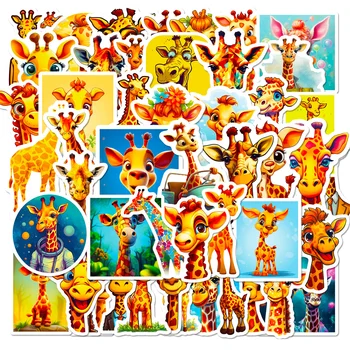 10/30/50PCS Nový Roztomilý Žirafa Nálepky Animal Cartoon Graffiti iPad Počítač Batožiny Auto Notebook Dekorácie Nepremokavé Veľkoobchod