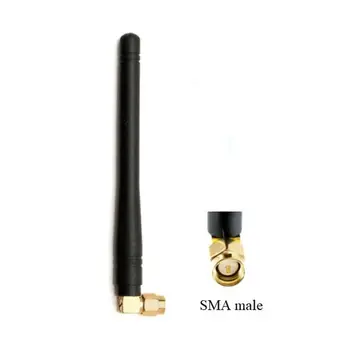 110 mm dĺžka SMA male uhol 3dBi omni directional 434MHz stubby gumená anténa