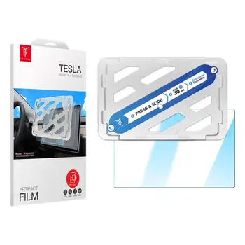 15 Palcový Tvrdeného Skla Screen Protector Pre Tesla Model 3 Y Panel Dotykový Displej Matný S Vysokým Rozlíšením Anti-Odtlačkov Prstov Film