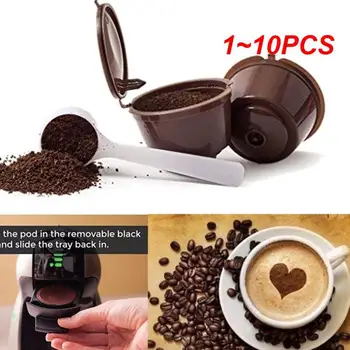 1~10PCS Opakovane Kávové Kapsle pre Nescafe Dolce Gusto Filtre z Nerezovej Ocele Oka pre Dolci Gusto Pod Šálku na Kávu Nástroj