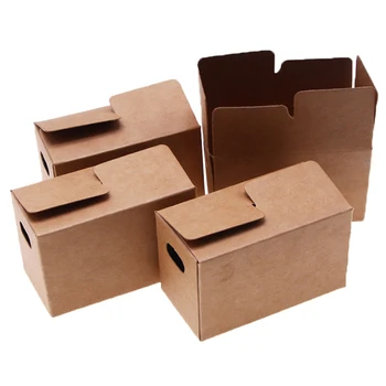 2ks/set domček pre bábiky Express Box Miniatúrne Zložiť Papier Box Bábika Dom Dekor Nábytok, Doplnky Pre Deti