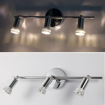 360° Otočná Stropné svietidlo GU10 LED Žiarovky Bar Lampa Predviesť Stenu Sconces pre Spálne, Obývacej Miestnosti, Reštaurácie, Bodové Osvetlenie