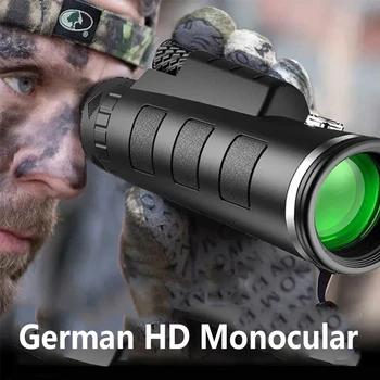 40X60 HD Profesionálny Ďalekohľad Monokulárne Nočné Výkonné Ďalekohľady Vodotesné Mini Pocket Zoom s Smartphone Poľovnícke Táborenie
