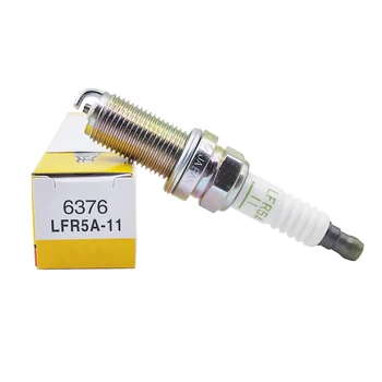 4pcs LFR5A-11 6376 Normálne Spark Plug Na Nissan X-Trail T30 Almera N16 Premera P12 22401-8H515 LFR5A11 224018H515
