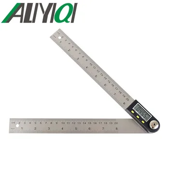 5429-500 0-500mm Úrovni Merací Prístroj Digitálny Uhlové Pravítko Finder Meter uhlomeru Goniometer Inclinometer Nehrdzavejúcej Ocele