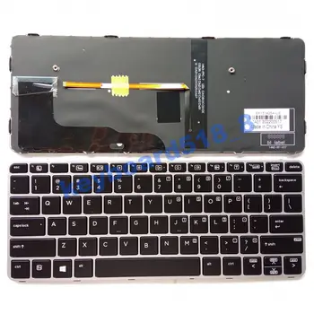 Americká angličtina Notebooku, Klávesnice s podsvietením pre HP EliteBook 820 G3 820 G4 725 G3 725 G4