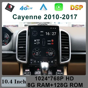 Android 11 Carplay Android Auto Na Porsche Cayenne rokov 2011-2016 8+128G Auto Multimediálne Rádio Navigácia Monitor LCD Displej WIFI 4G