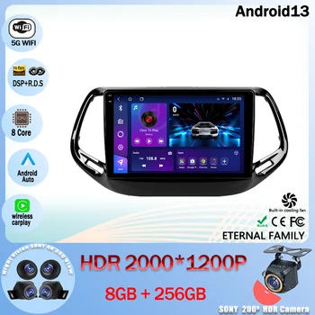 Android 13 Auto Rádio Multimediálny Prehrávač Videa Navigácie GPS Na Jeep Compass 2 MP 2016 - 2018 5G WIFI, BT 4G NECHAŤ Č 2din 2DIN dvd