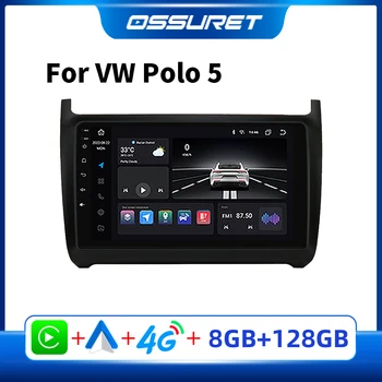 Android Multimediálne autorádio pre Volkswagen POLO 5 Sedan 2008 - 2020 Stereo Autoradio Video Prehrávač, GPS Navigáciu, RDS Automatické Audio