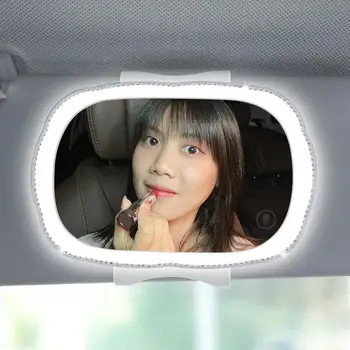 Auto Slnečná Clona Zrkadlo Nabíjateľná Auto Kozmetické Zrkadlo Touch Ovládania Užitočné LED Auto Clonu make-up Zrkadlo Auto Príslušenstvo
