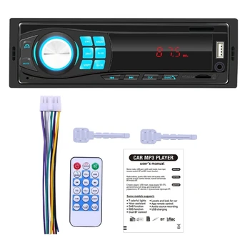 Autorádio Palubnej doske 1 Din magnetofón MP3 Prehrávač, FM Stereo USB-SD, AUX Vstup ISO-Port Bluetooth-kompatibilné Rádio