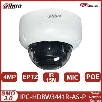 Dahua 4MP Dome IP Kamera POE IR15m Bulit-v Mic Široký Uhol EPTZ 180° SMD3.0 IK10 WizSense Surveillance camera IPC-HDBW3441R-AKO-P