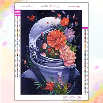 Diamond Maľovanie 2023 Ruže, Kvety Astronaut Abstraktný Obraz DIY Mozaiky Cartoon Lebky Kríž Výšivky Auta Bar Dekorácie, Darčeky