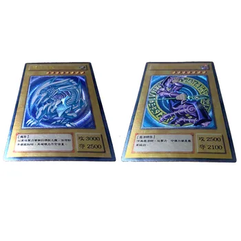 Diy Yu-Gi-Oh! Tmavé Kúzelník Modré Oči, Biele Dragon Domáce Zriedkavé Anime Samoopaľovacie Kolekcie Flash Karty Cartoon Hračka Vianočný Darček