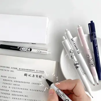 Gélové Pero, Plastové Písať Pero Cartoon Vzor Robiť Si Domáce Úlohy, Užitočné Ultra Jemné Bod Gélové Pero