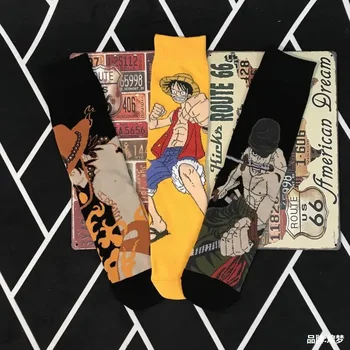 Komiksu, Anime Jeden Kus Periférne Postavy Mužov a Ženy, Páry Strednej dĺžky Bavlnené Ponožky Štyri ročné obdobia Basketbal Športové Ponožky