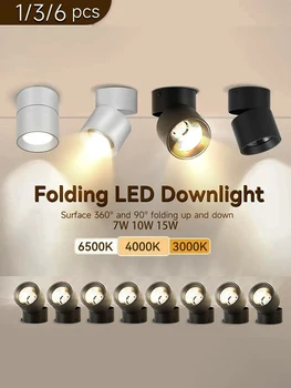 LED Downlight 3 Zmena Farby Domáce Spotrebiče Dekor Pozornosti Vnútorné Stropné Svetlá Izba Zariadenia Spálne Lesk Svetiel Led Spot