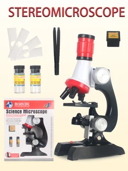 Mikroskop pre Deti, 100X-1200X Zložené Začiatočník Mikroskopom Auta, Diapozitívy, Príprava Auta na Štúdium