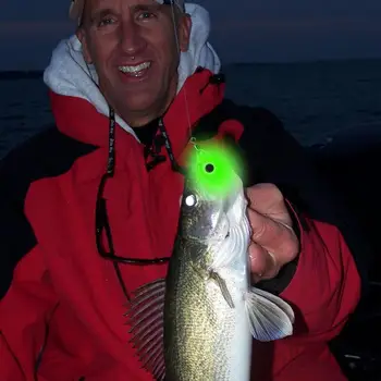 Mini Rybárske Lure Svetlo LED Hlboko Klesnúť pod vodou Oko Tvar Rybárske Svetlo Atraktor Návnadu Svetelný Lákať Noc Rybárske potreby