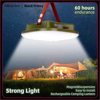 MOSLIGHTING Nové Inovované 15600maH Nabíjateľná LED Camping Silné Svetlo s Magnetom Prenosné Horák, Údržba Osvetlenia Stan
