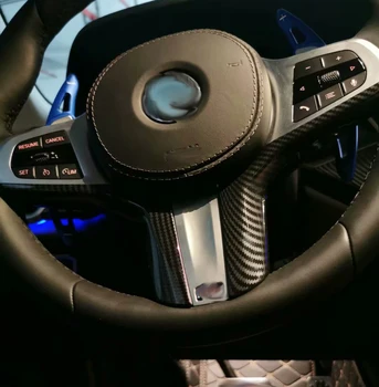 Pre BMW X5 G05 2019 2020 ABS Uhlíkových Vlákien Volantu, Dekoračné Lišty Kryt Výbava Auto Samolepky, Dekorácie Styling