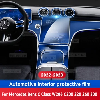 Pre Merceds Benz C TRIEDA W206 2022 2023 Prevodovka Panel Navigačný Panel Automobilový priemysel Interiér Ochranný Film Anti-Scratch