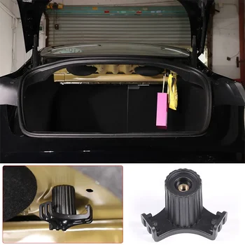 Pre Tesla Model 3 ABS Black Kufri Háčik Auto Prívesok batožinového priestoru s potravinami Taška Háčik Batožinového Priestoru Rukavice Taška Háčik Príslušenstvo