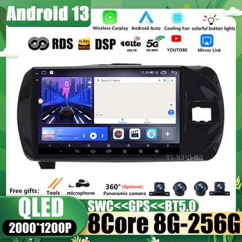 Pre Toyota Vitz 3 XP130 2014 2015 2016 2017 2018 2019 Auto Multimediálne Android 13 IPS DSP Stereo Prehrávač, Navigácia GPS Autoradio
