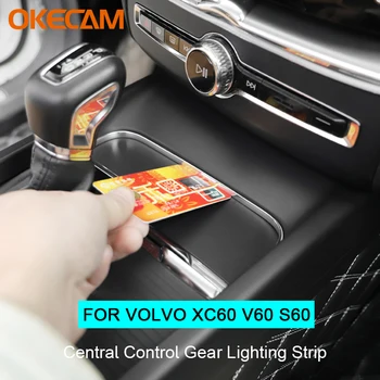 Pre Volvo XC60 S60, V60 Auto Zmene Centrálnej Kontroly nepriepustných Dekoratívne Nálepky Výstroj Panel Čalúnenie Pás