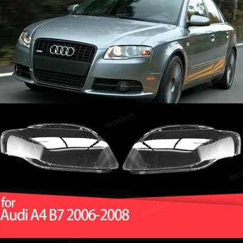 Predných Svetlometov Kryt Svetlometu Lampa Shell Maska Tienidlo Objektívu Polykarbonátu Pre Audi A4 B7 2006 2007 2008 Vysokej Kvality