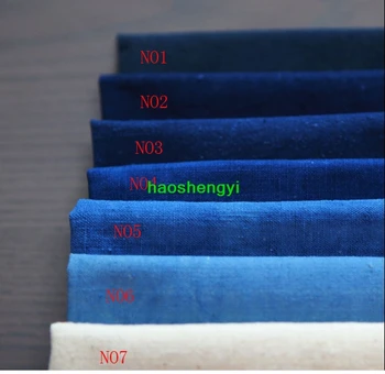 Ručne tkané modrá-farbené čistej bavlny staré hrubé tkaniny tkaniny
