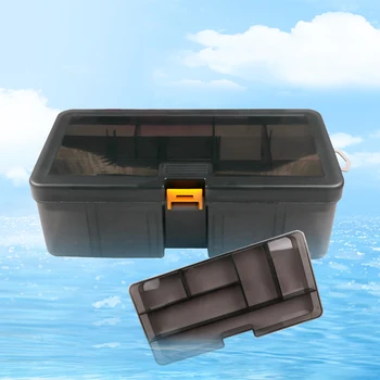 Rybolov Tool Box, Double-layer Odnímateľný Cestnej Sub Box, Rybársky Výstroj Doplnky Box, Falošné Návnadu Sequin Okno, Plastové Rýb Box