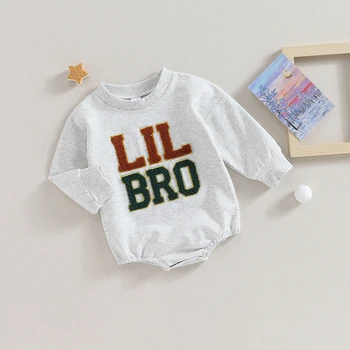 Veľké Lil Bro Batoľa Chlapec Oblečenie S Dlhým Rukávom Topy, Nohavice Bratia Zodpovedajúce Oblečenie