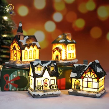 Vianočný Dom Svetlo Dekoračné Deti Vianočné Darčeky Na Nový Rok 2023 Firmware Pre Domáce Dekorácie Spálňa S Batériou Nočné Svetlo