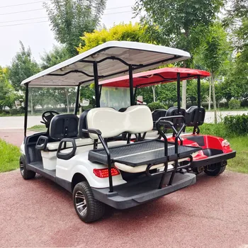 Vysoko Kvalitný 2 4 6 8 10 Sedadla Čisto elektrickom Vyhliadkové Golf Cart 4000W 5000w Vhodné Pre Park/Škola/Farma/Villa Hliadka Auto