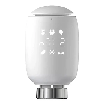 Zigbee Smart TRV Programovateľné Termostatické Radiátorové Ventil App Remote Regulátor Teploty Alexa Pre Google Domov Ľahko Nainštalovať
