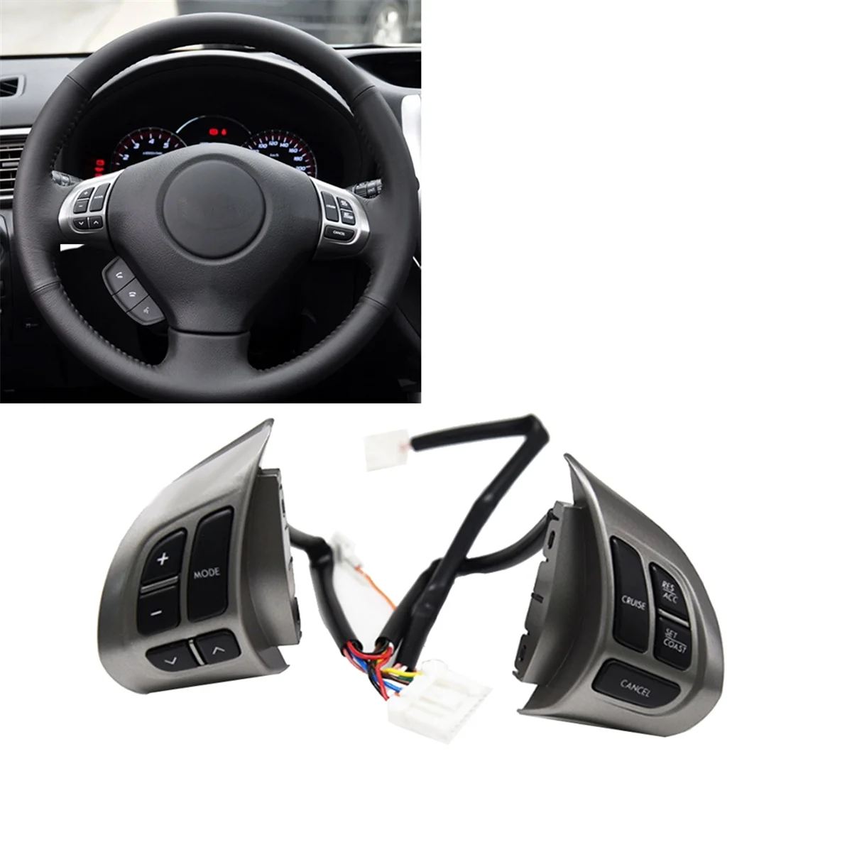 Auto Volantu, Audio Ovládacie Tlačidlo Prepínač Cruise Control Switch s Elektroinštalácie Postroj pre Subaru Forester 2011-2012