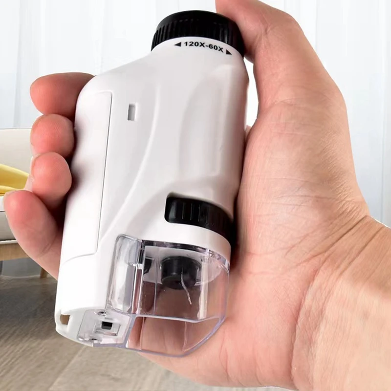 Ručné Mikroskop Science Laboratory Mini Prenosné Batérie Powered detský Mikroskop Odolné Jednoduché Použitie
