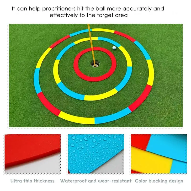Golf Cieľ Krúžky 3ks Cieľové Kruhy Pre Chipping A Putting Nepremokavé Golf Cvičí Príslušenstvo Pre Chipping A Putting