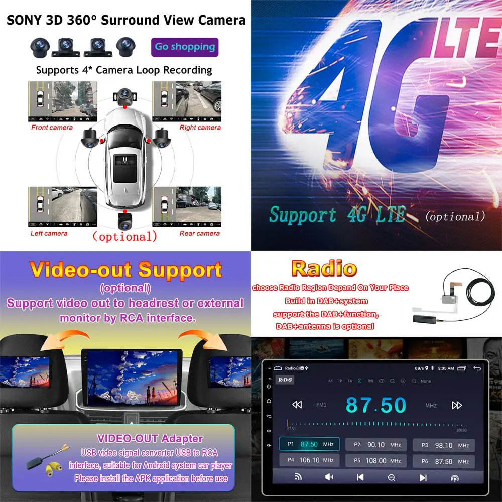 9 palcový Android 13 Pre Volvo XC70 V70, S60 2004-2008 Auto Rádio Multimediálny Prehrávač Videa Vstavané Auto Carplay Bluetooth Č 2Din DVD