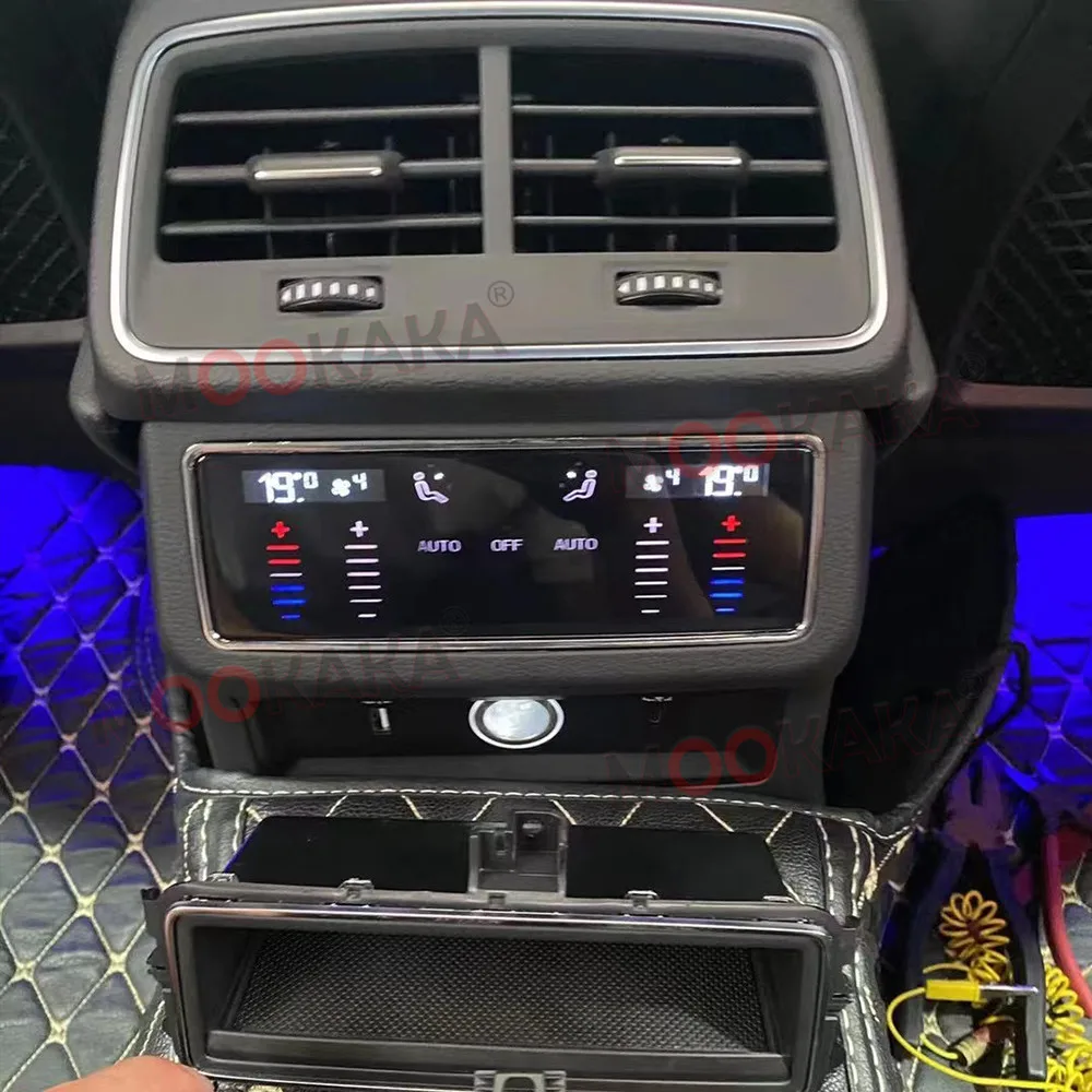 Pre Audi A6L C8 2019-2022 LCD Zadné Climate Control Car AC Panel Zadné Sedadlá, klimatizácia Rada Dotykový Displej