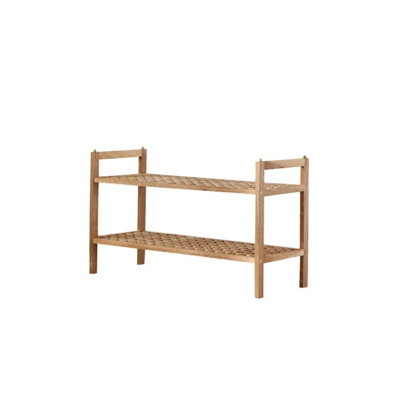 Veľkoobchod Nordic minimalistický drevené remeselné, catalpa drevo skladovanie obuvi stojan, odnímateľný multi-layer masívneho dreva skladovanie