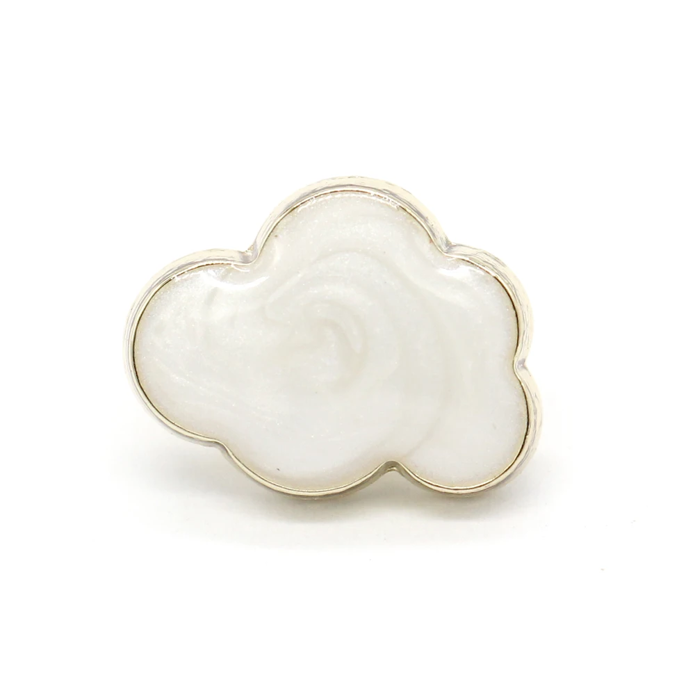 EQUBO 10Pcs 12mm Malé Cloud Tvar Zlaté Kovové Gombíky na Oblečenie Elegantné Ženy, Košele, Blúzky, Šaty Vysokej Kvality DIY Remeslá