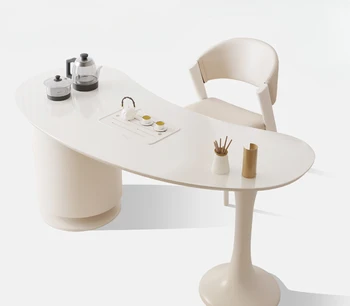 Čajový stolík moderný minimalistický domácnosti malý byt minimalistický luxusné malé čaj stôl vysoký zmysel balkón čaj stôl
